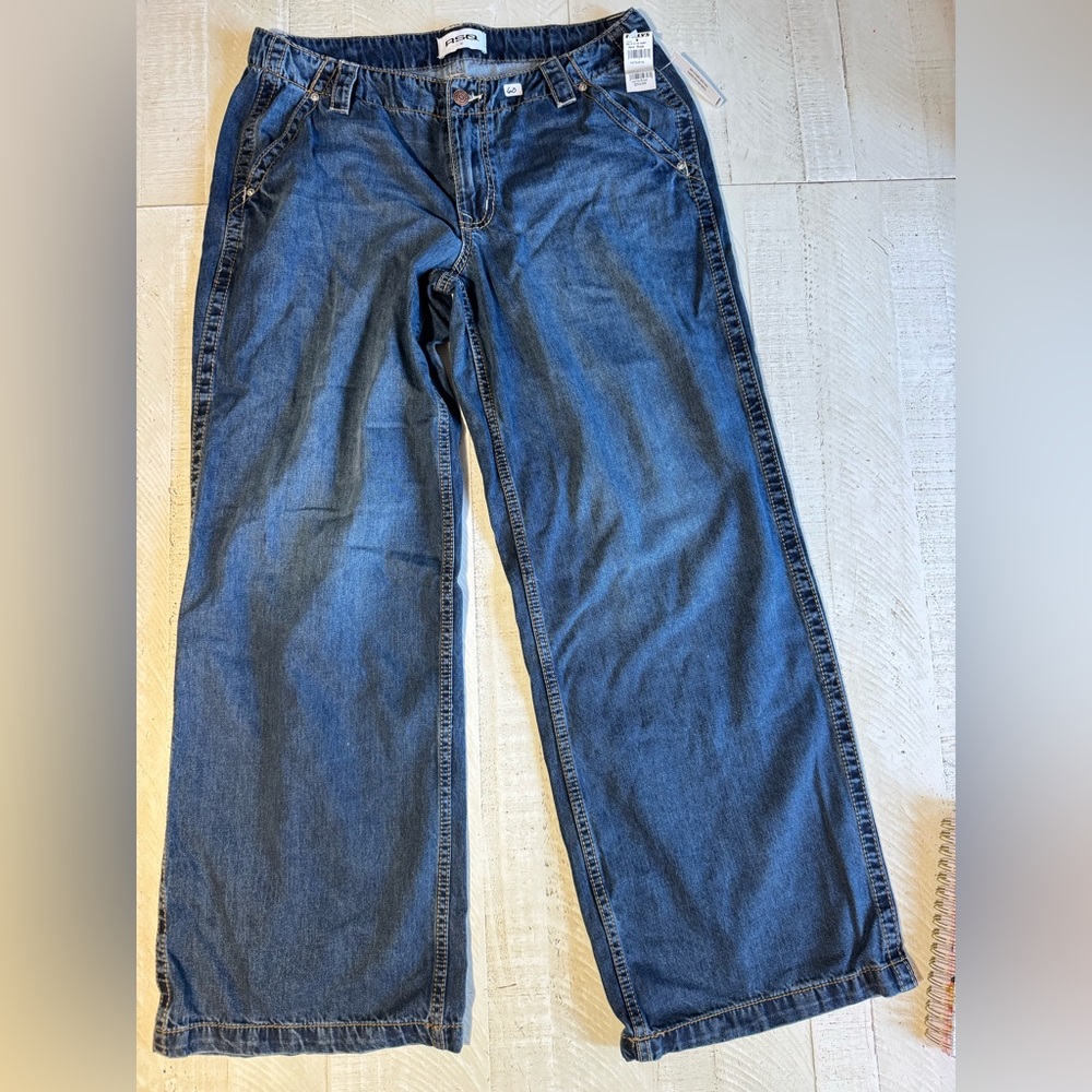 RSQ Dark Blue Wide Jeans